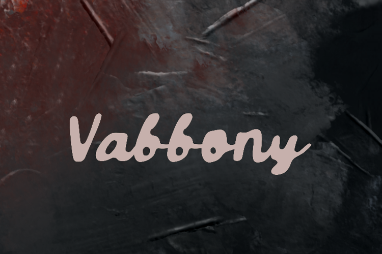 Preview of v Vabbony Font