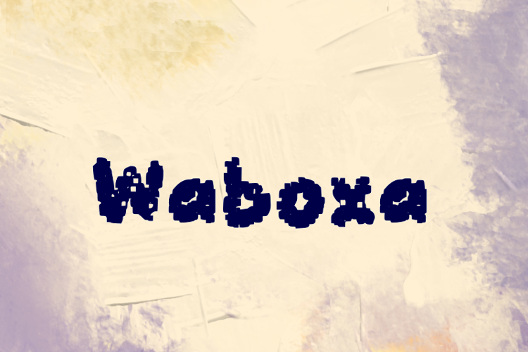 Preview of w Waboxa Font