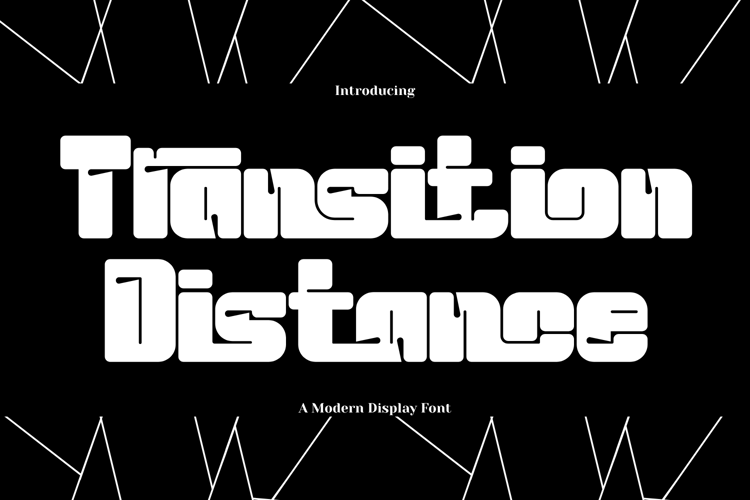 Preview of Transition Distance Font