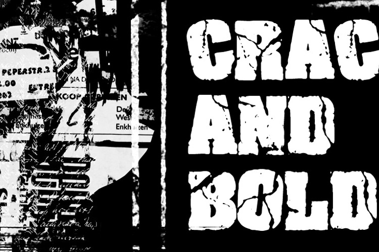 Crack and Bold Font