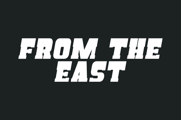 Preview of From The East Font