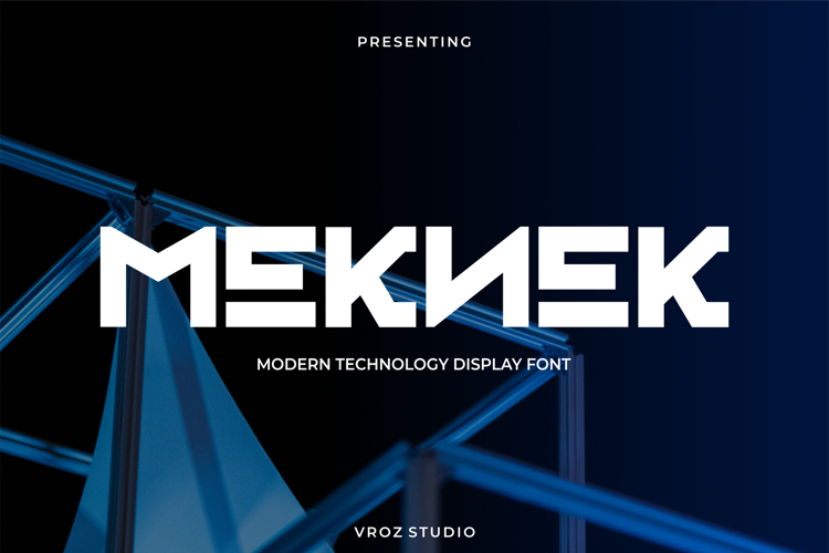 Preview of MEKNEK Font