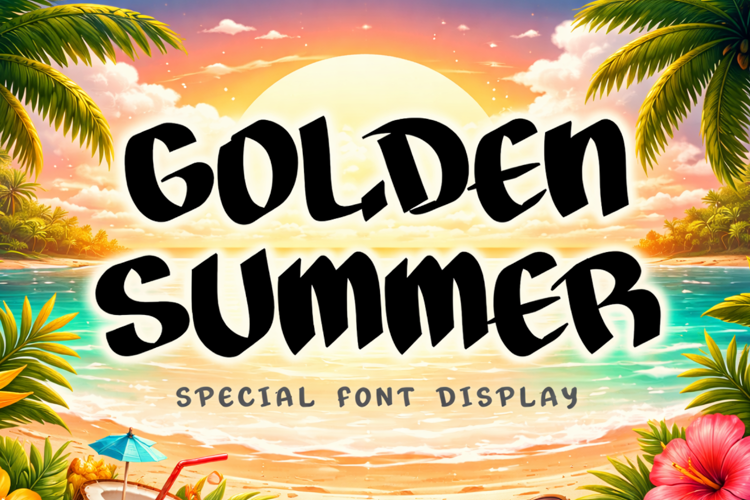 Preview of Golden Summer Font