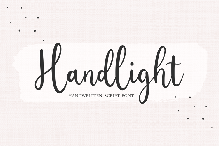 Handlight Font