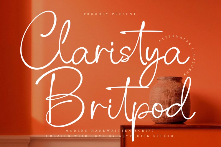 Claristya Britpod Trial Font