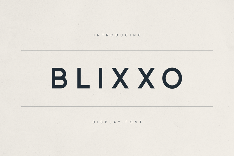 Preview of Blixxo Font