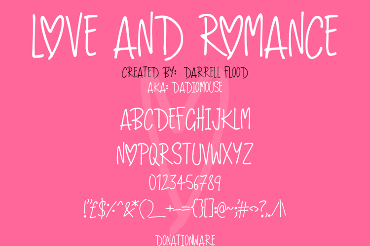 Love And Romance Font