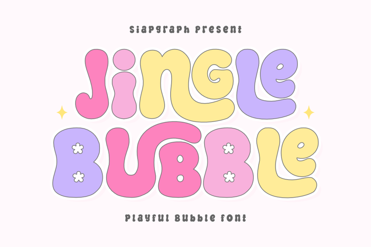 Preview of Jingle Bubble Font