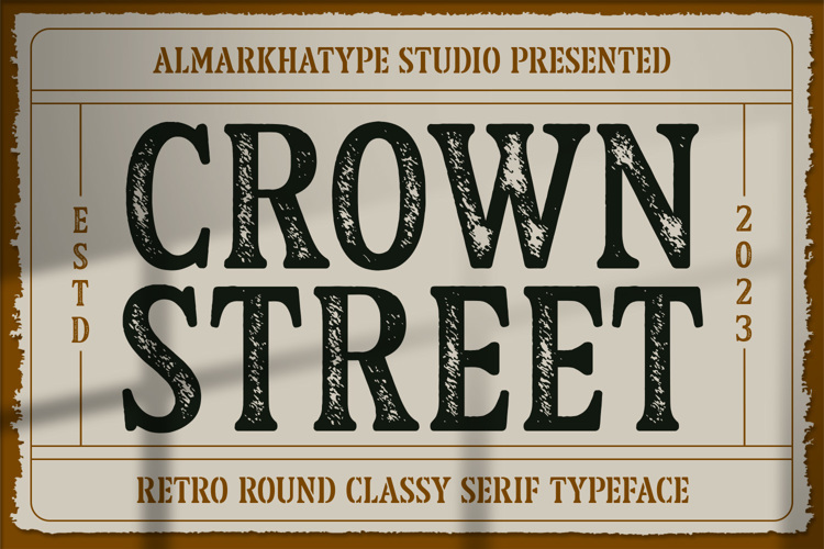 Preview of Crown Street Font