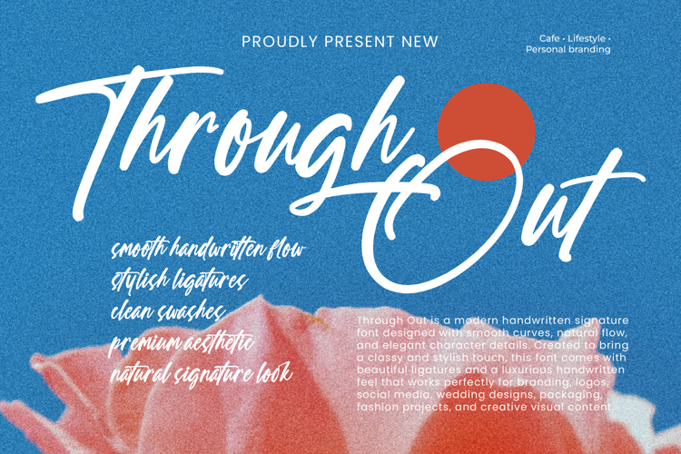 Preview of Through Out Font