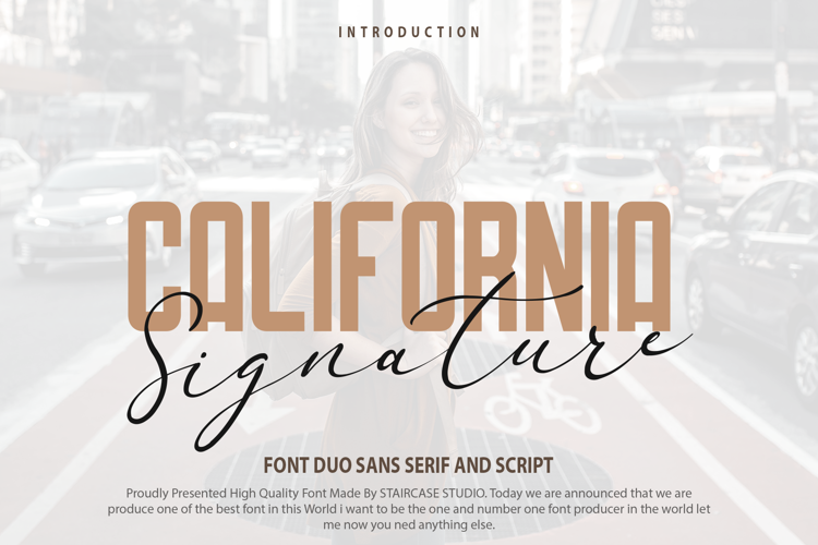 California Signature Font