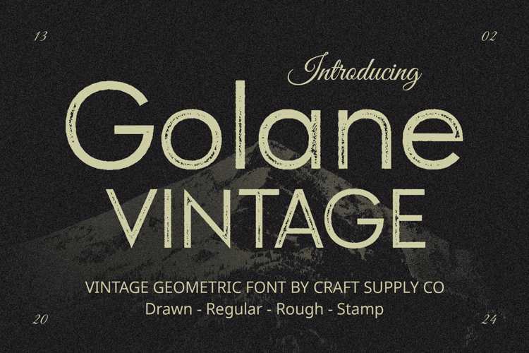Golane Vintage Stamp Font