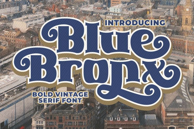 Blue Bronx Rough Font
