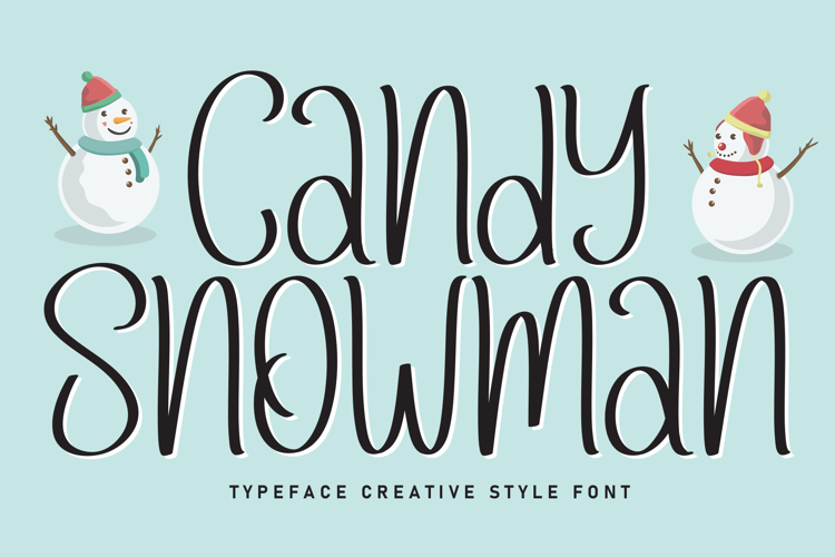 Preview of Candy Snowman Font