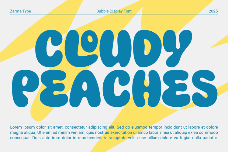 Cloudy Peaches Font