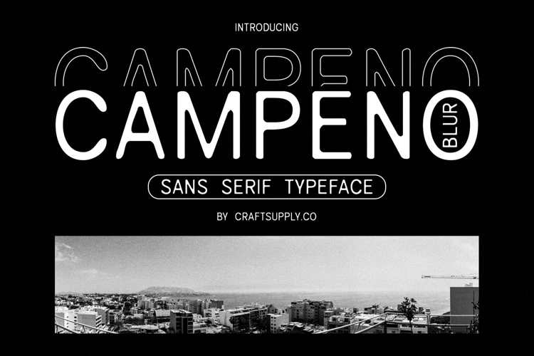 Campeno Blur Font