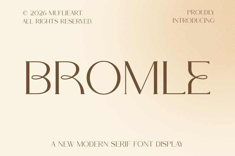 Preview of Bromle Font