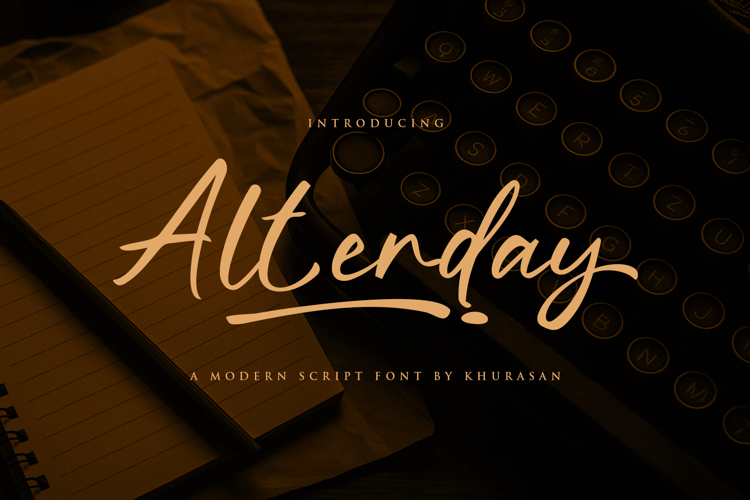 Preview of Alterday Font