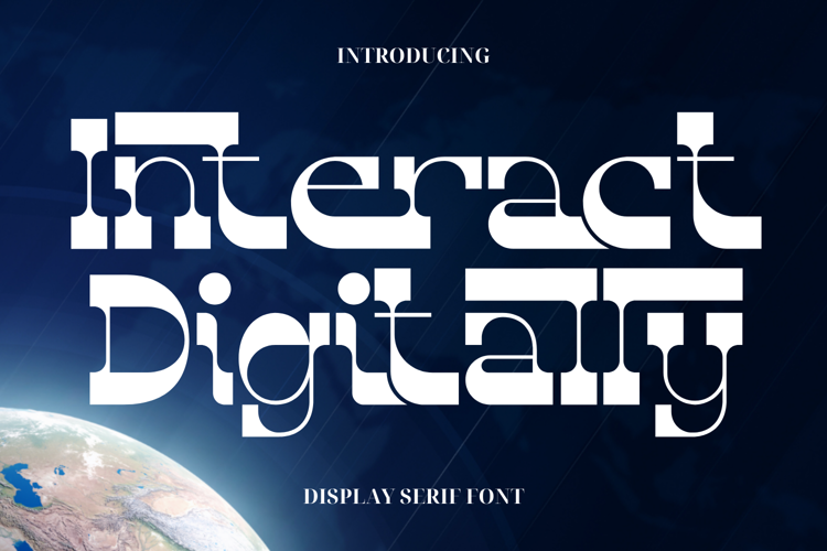 Interact Digitally Font