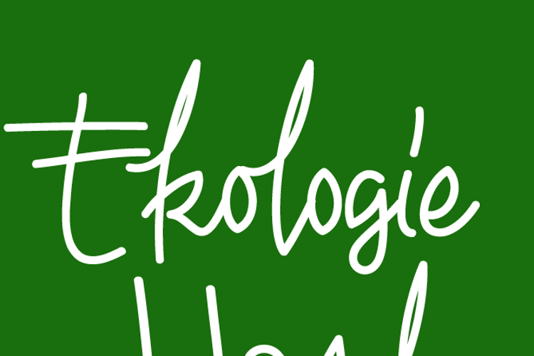 Ekologie Hand Font