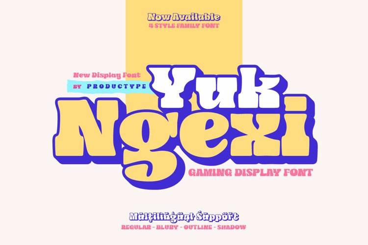 Yuk Ngexi trial Font