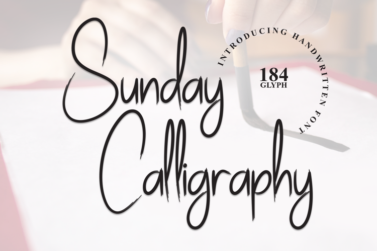 Preview of Sunday Calligraphy Font