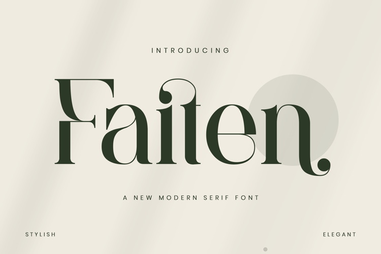 Preview of Faiten Font