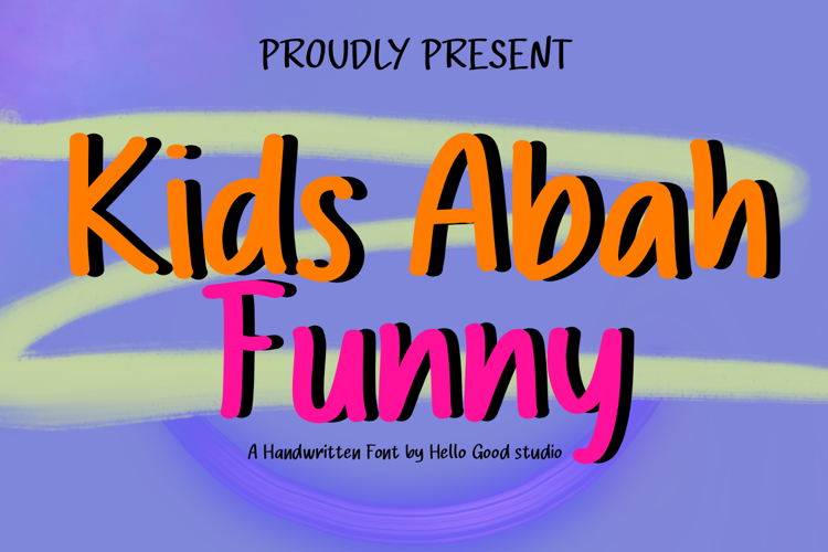 Preview of Kids Abah Funny Font