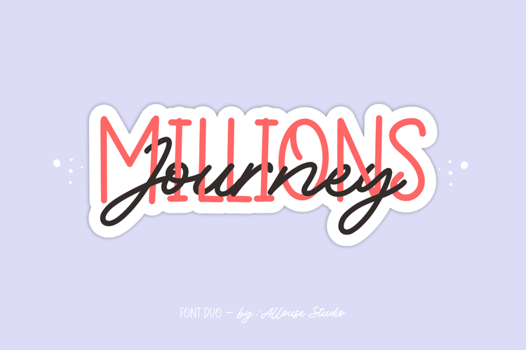 Millions Journey Font