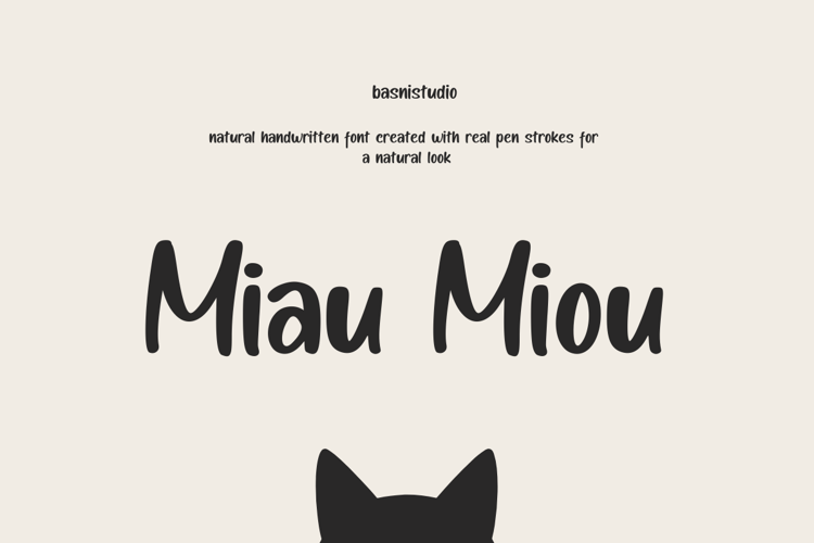 Preview of Miau Miou Font