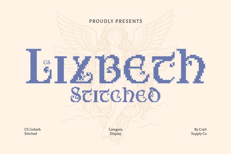 Preview of CS Lizbeth Stitched Font