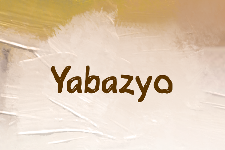 Preview of y  Yabazyo Font
