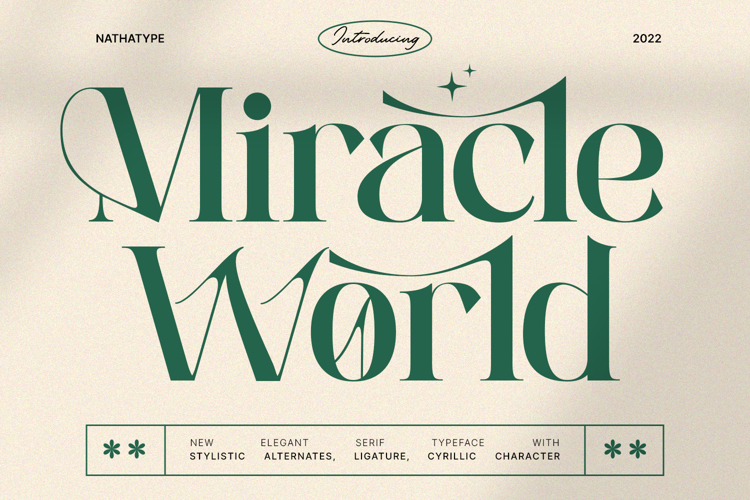 Miracle World Font