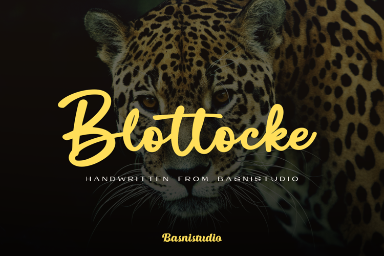 Preview of Blottocke Font