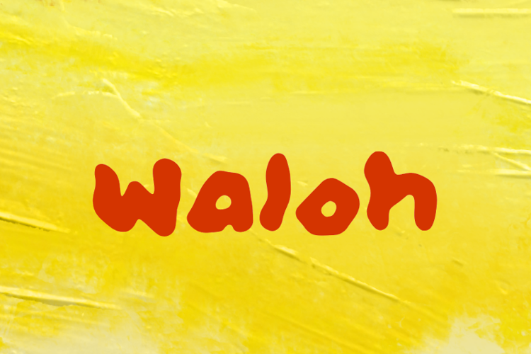 Preview of w Waloh Font