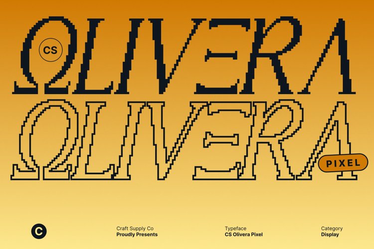 Preview of CS Olivera Pixel Font
