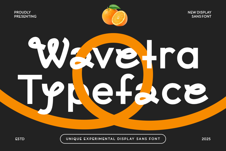 Preview of Wavetra Font