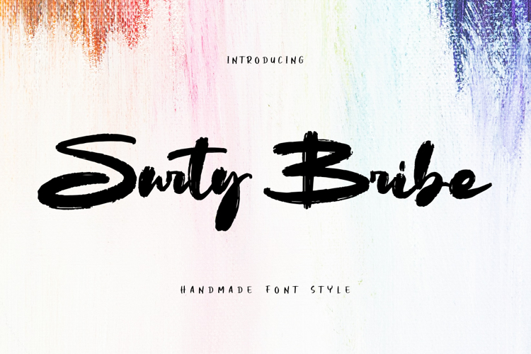 Preview of Surty Bribe Font