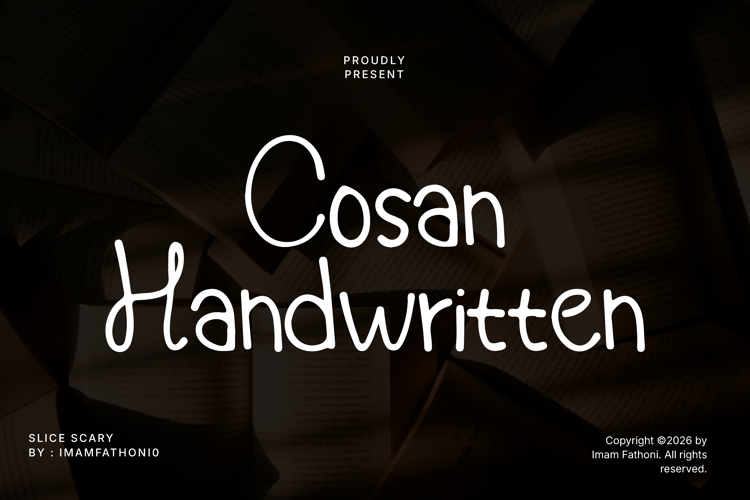 Preview of Cosan Handwritten Font