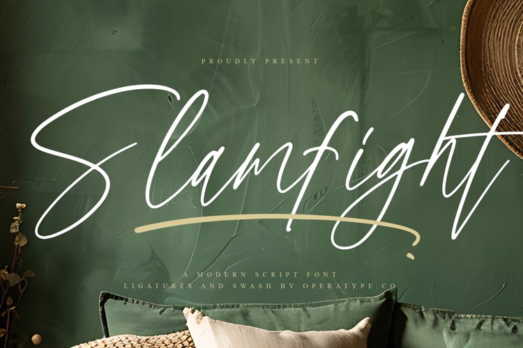 Preview of Slamfight Font