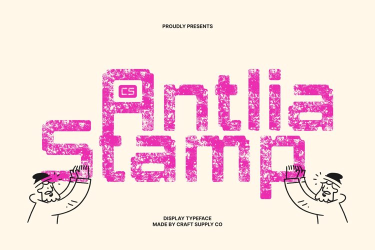 Preview of CS Antlia Stamp Font