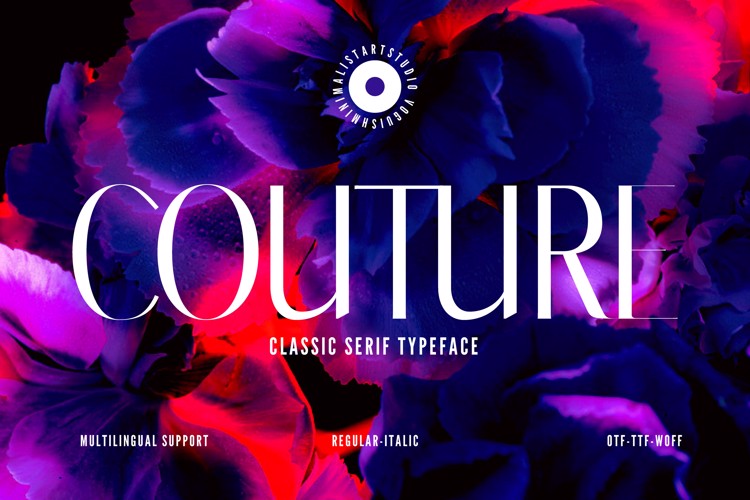 Preview of COUTURE Font