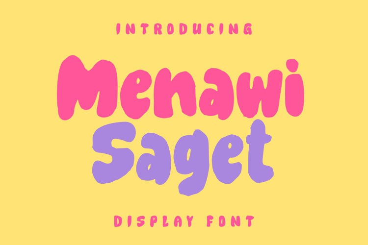 Menawi Saget Font