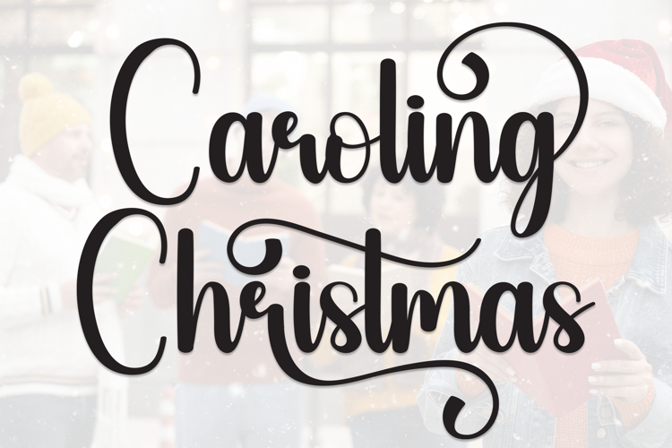 Preview of Caroling Christmas Font