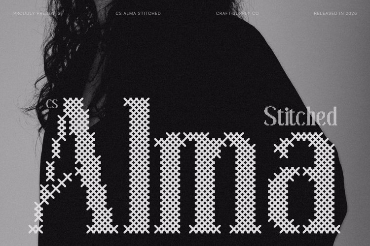 Preview of CS Alma Stitched Font