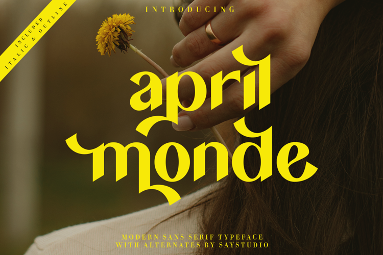 Preview of April Monde Font