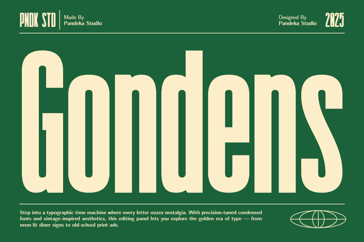 Preview of Gondens Font