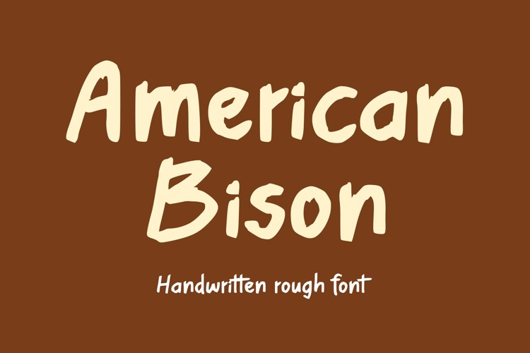 Preview of American Bison Font