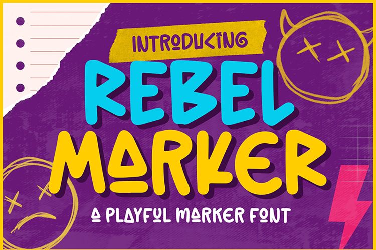 Rebel Marker Font