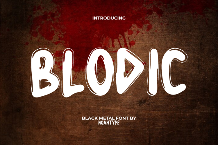 Preview of Blodic Font